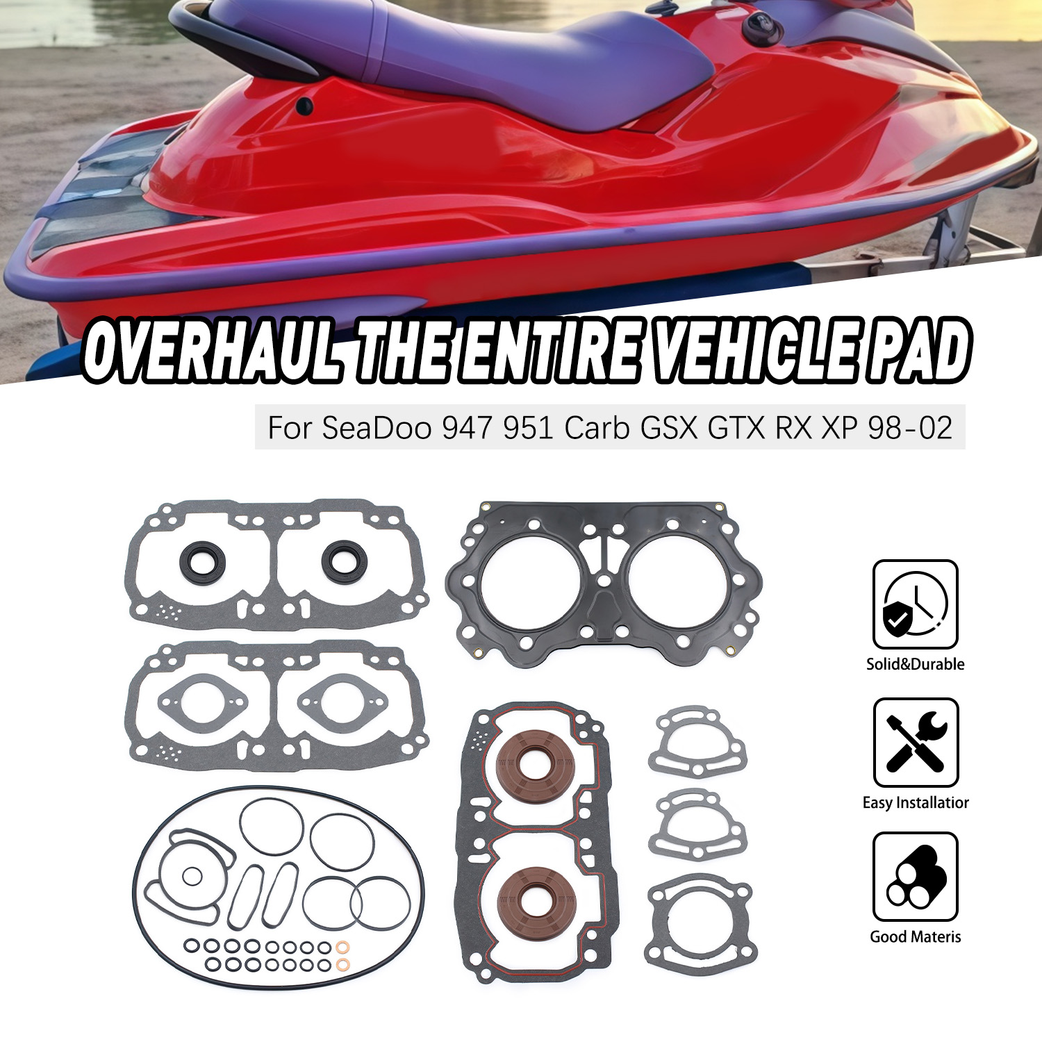 For Sea-Doo GSX GTX XP LRV RX  - Motorcycle Engine Kit review and price
