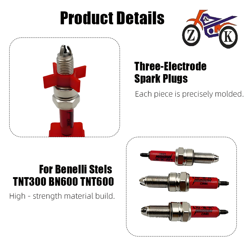 1PCS CR8E 3-Electrode EFI Moto - Motorcycle Spark Plug review and price